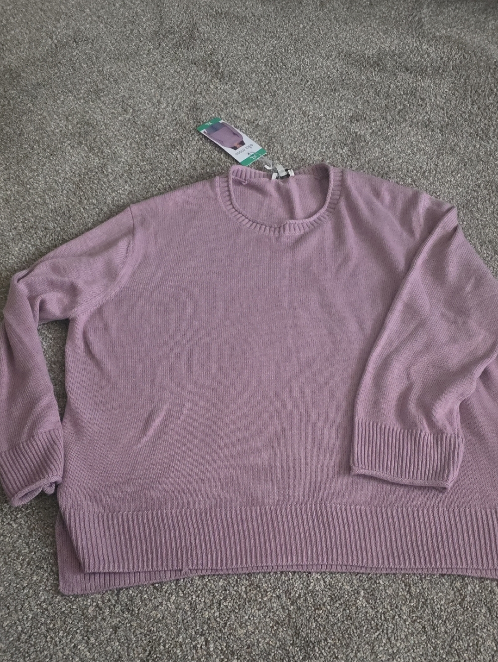 Ella Moss Dusty Mauve Crewneck Sweater